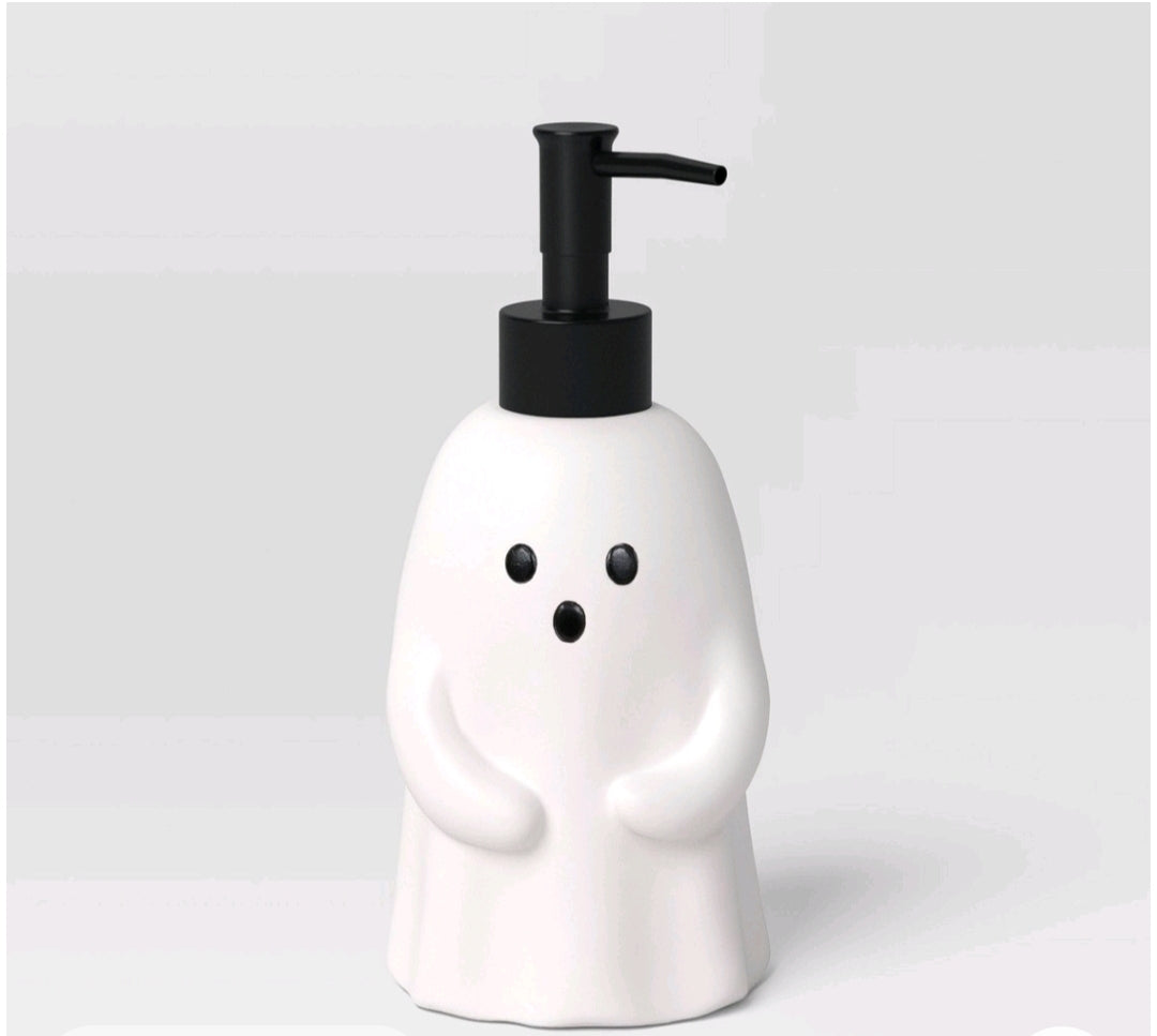 Halloween Fantasma jabonera- capacidad 12.1 oz / 7.45" alto