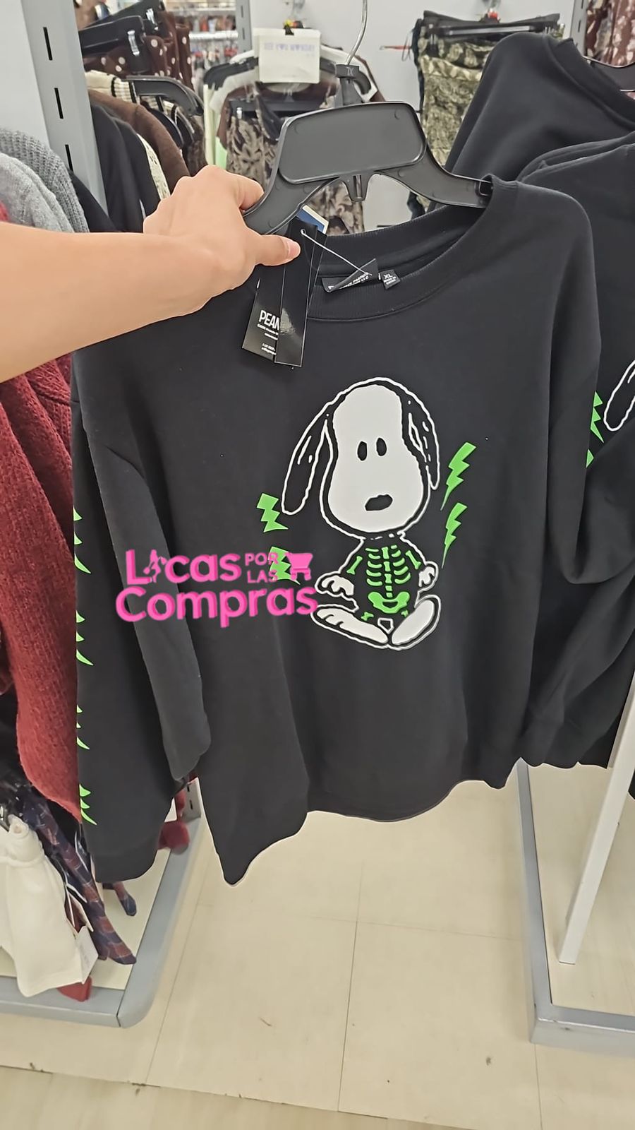 Apartado jarra fantasma y sudadera snoopy