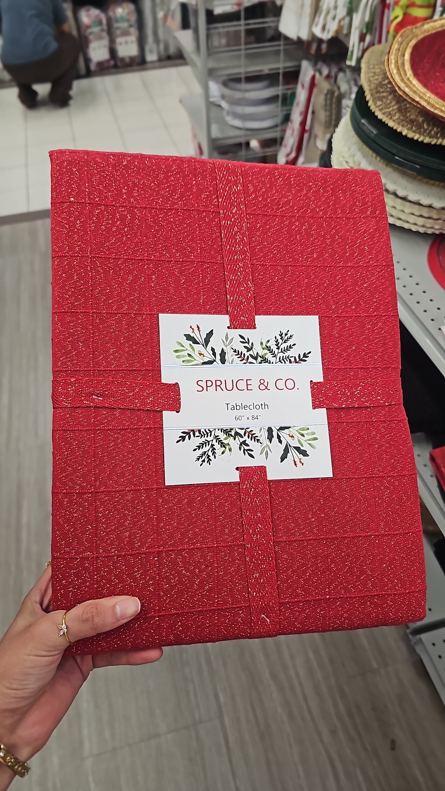 Mantel rojo anticipo