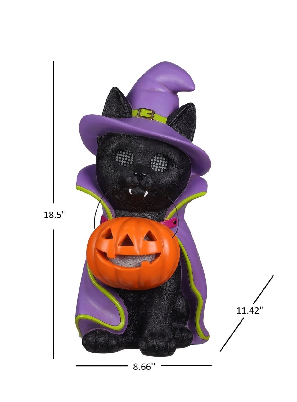 Halloween decor gato bruja