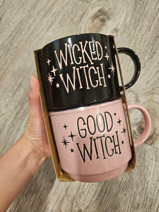Set de 2 tasas Wicked Witch Good Witch