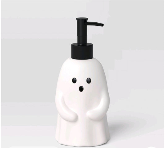 Halloween Fantasma jabonera- capacidad 12.1 oz / 7.45" alto