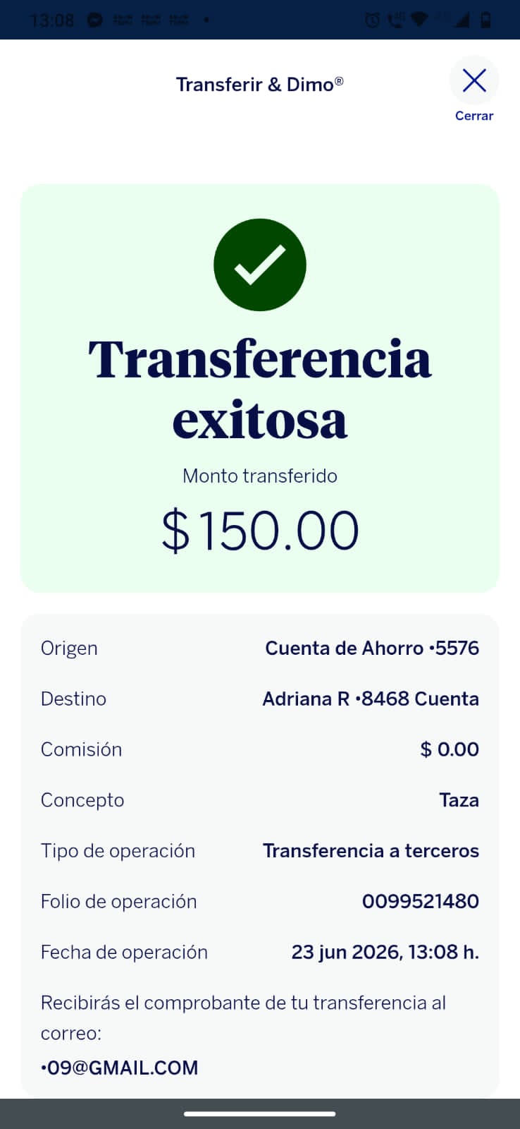 Transerencias varios
