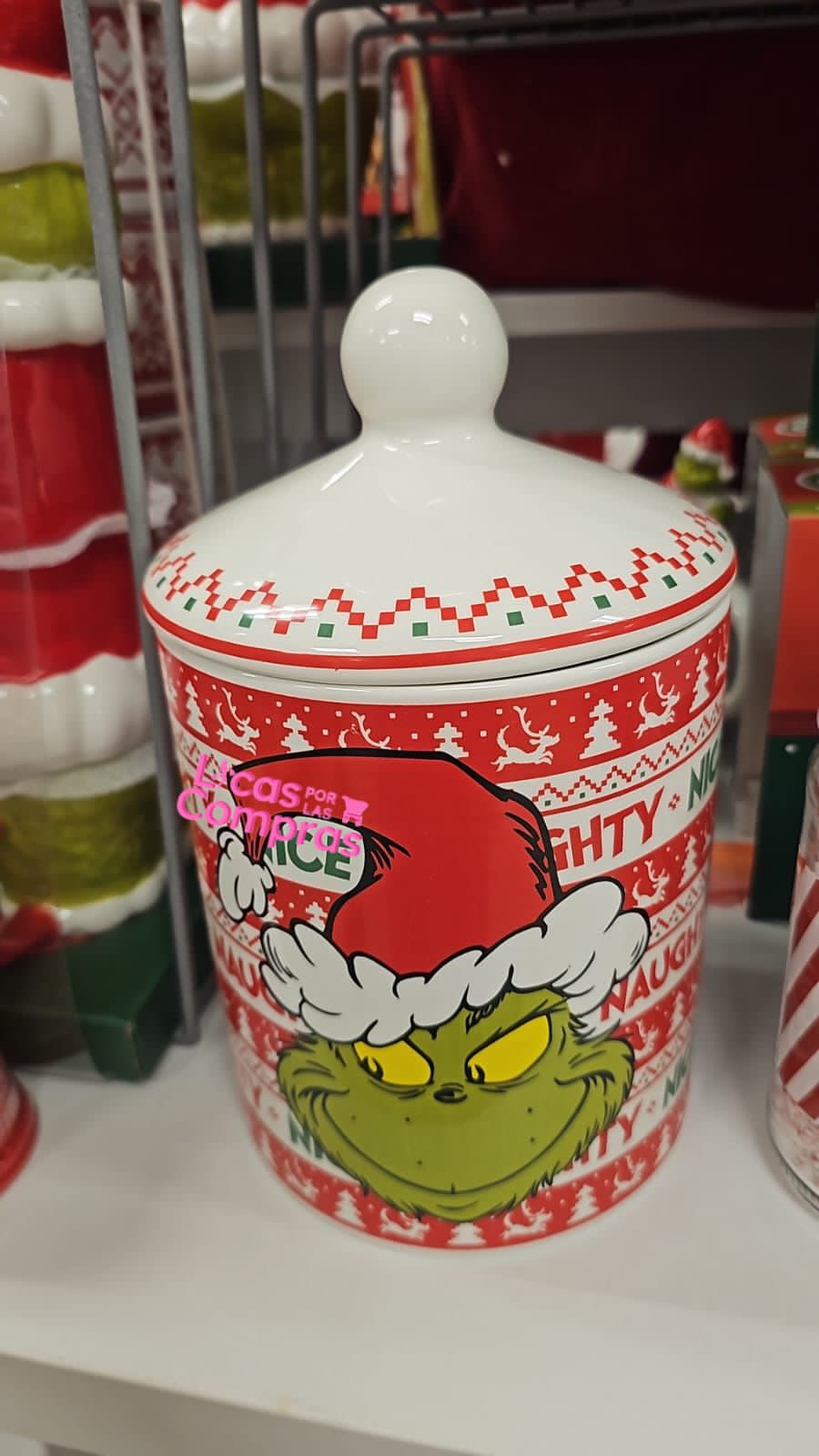 Chamarra y contenedor grinch