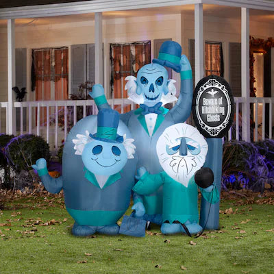 Gemmy 6 pies iluminado The Haunted Mansion Hitchhiking Ghosts Inflatable
