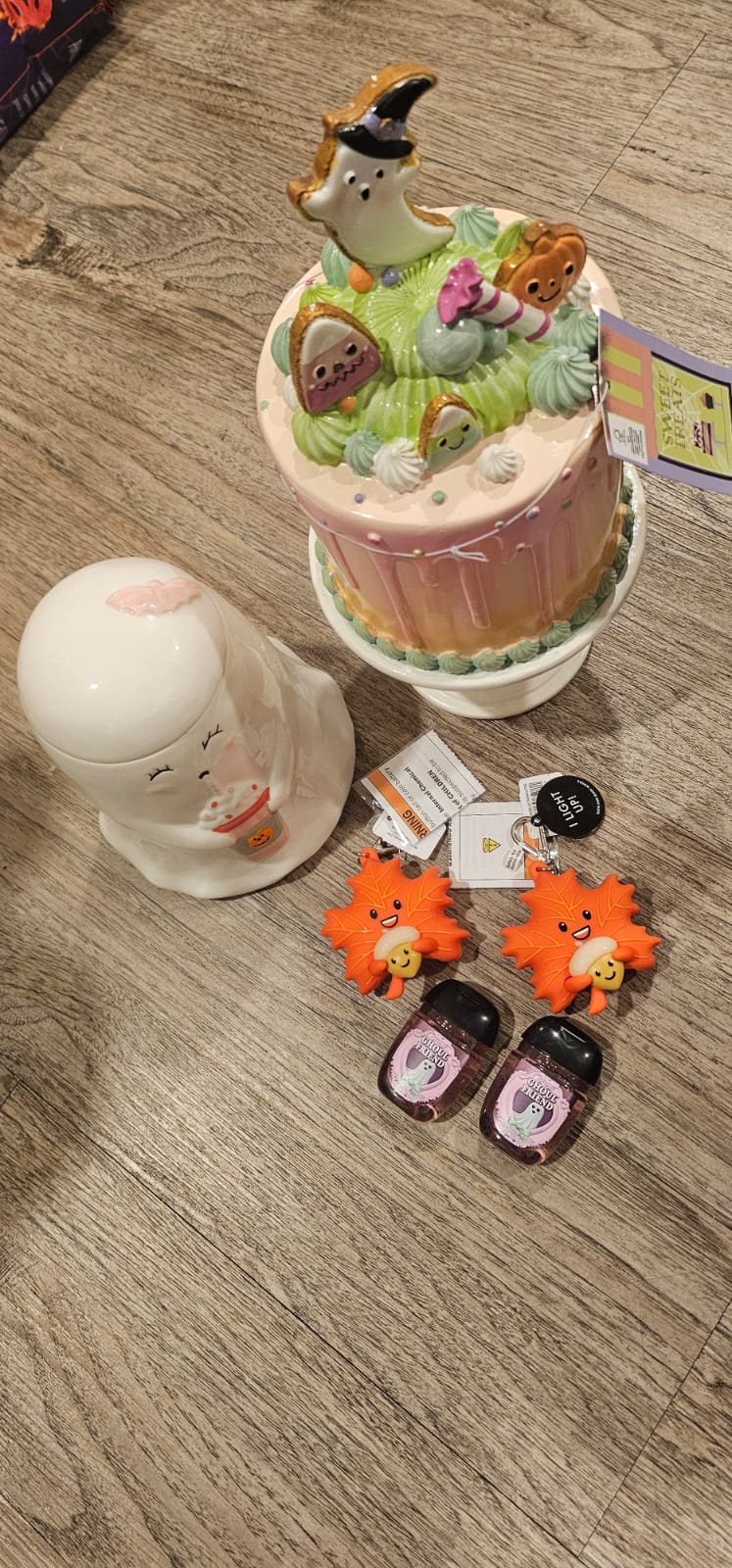 BBW geles y holders, pastel Halloween y contenedor fantasma liquidación