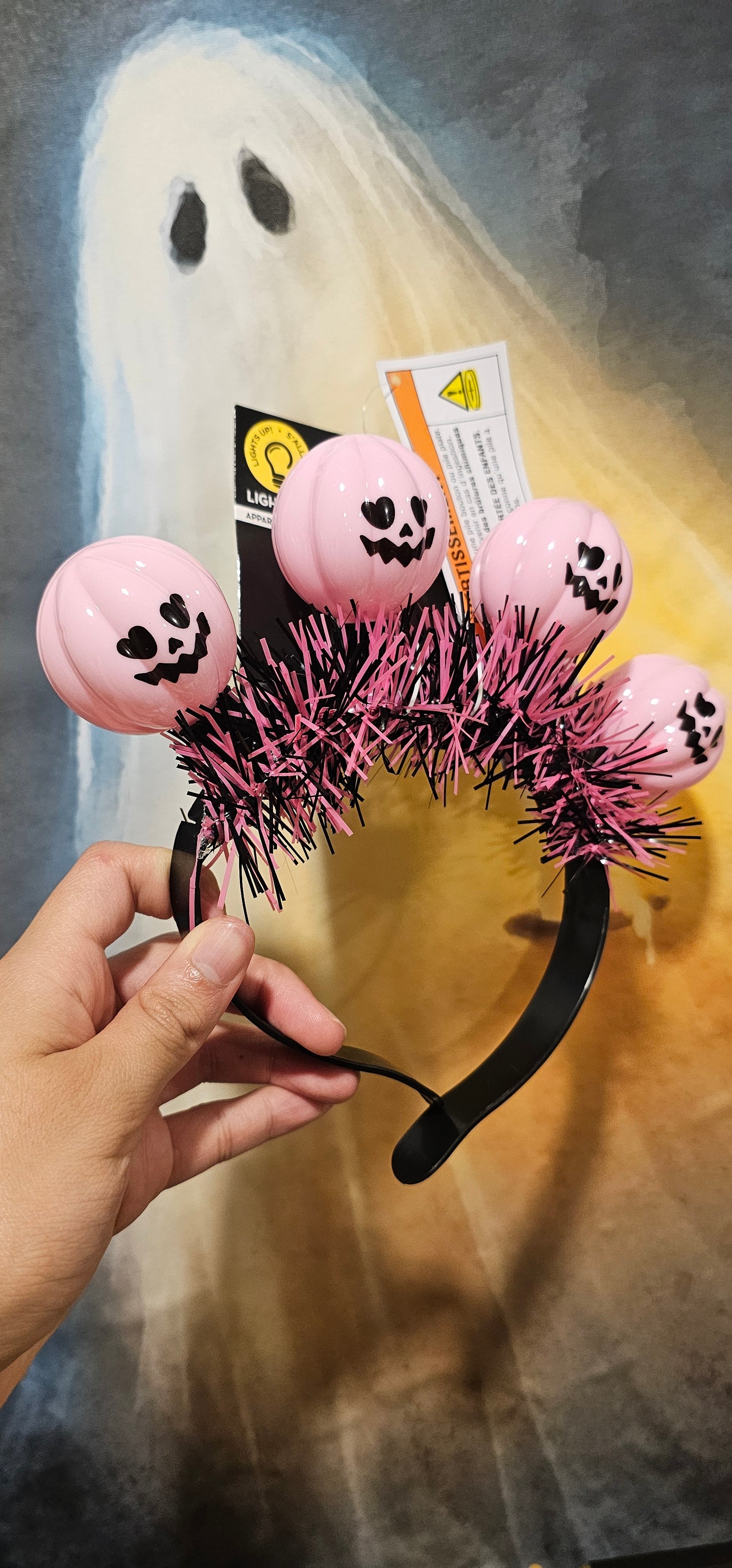 Aretes y Diadema calabazas Halloween