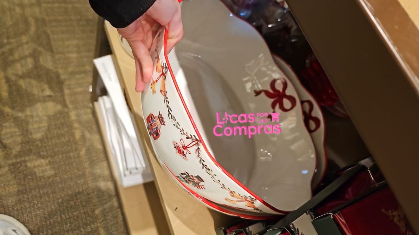 Anticipo- Sabanas franela Grinch + esfera navidad + platos de navidad + saleros + jabonera