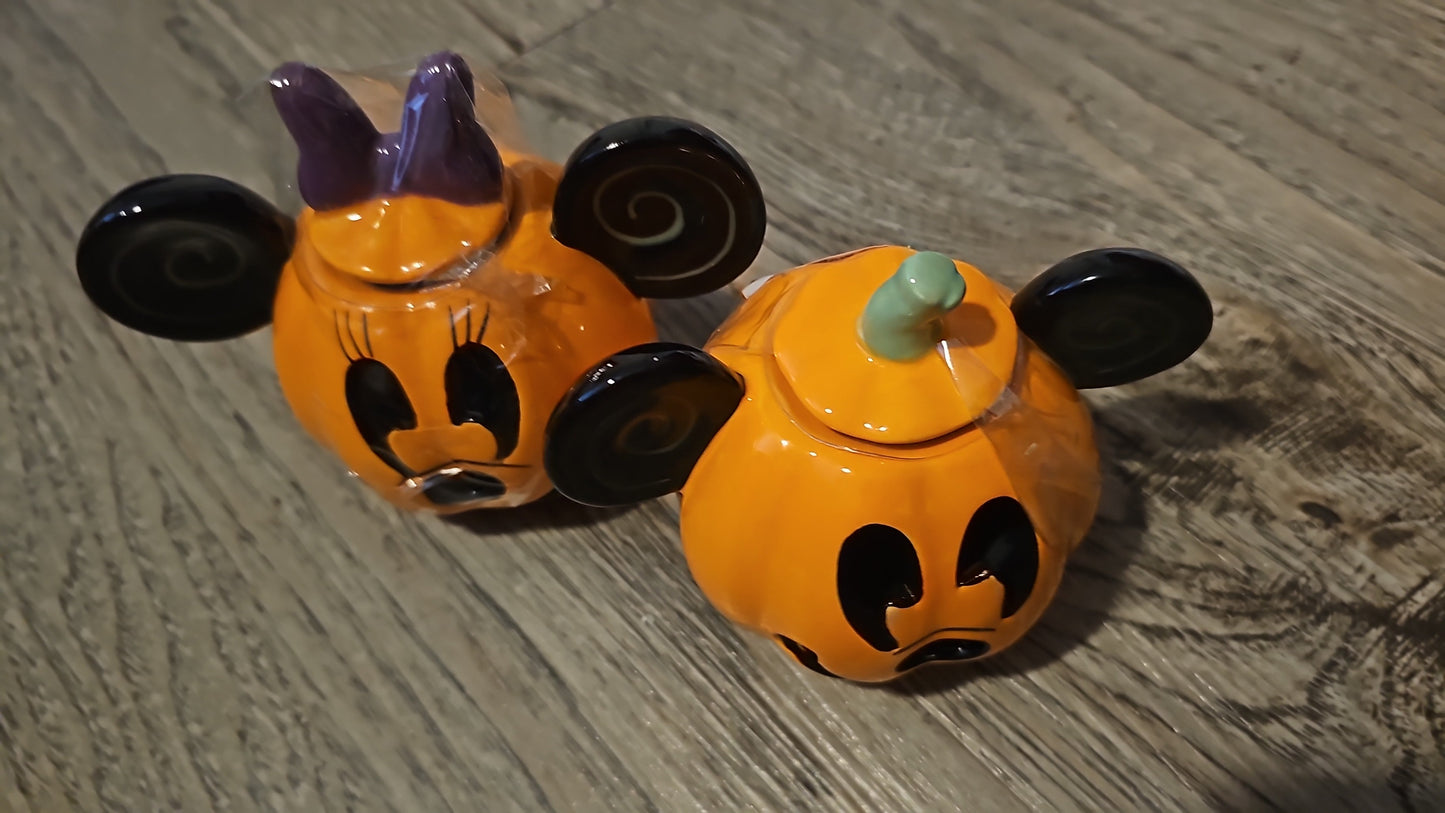 Tapete mickey momia y Mickey y Minnie mini calabazas