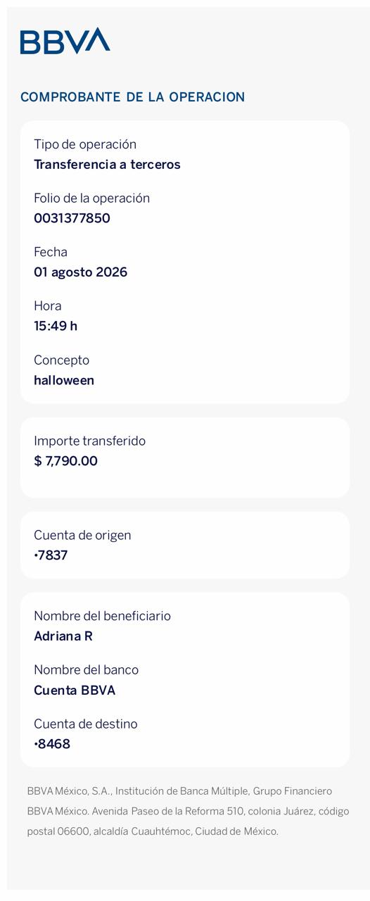 Entregas y Transferencias