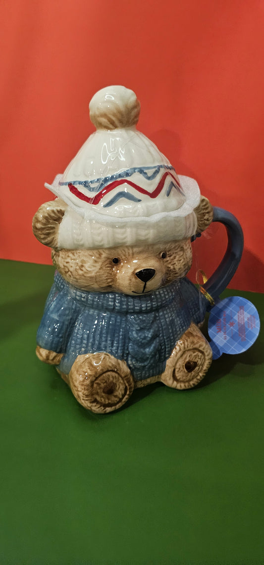 Taza oso azul