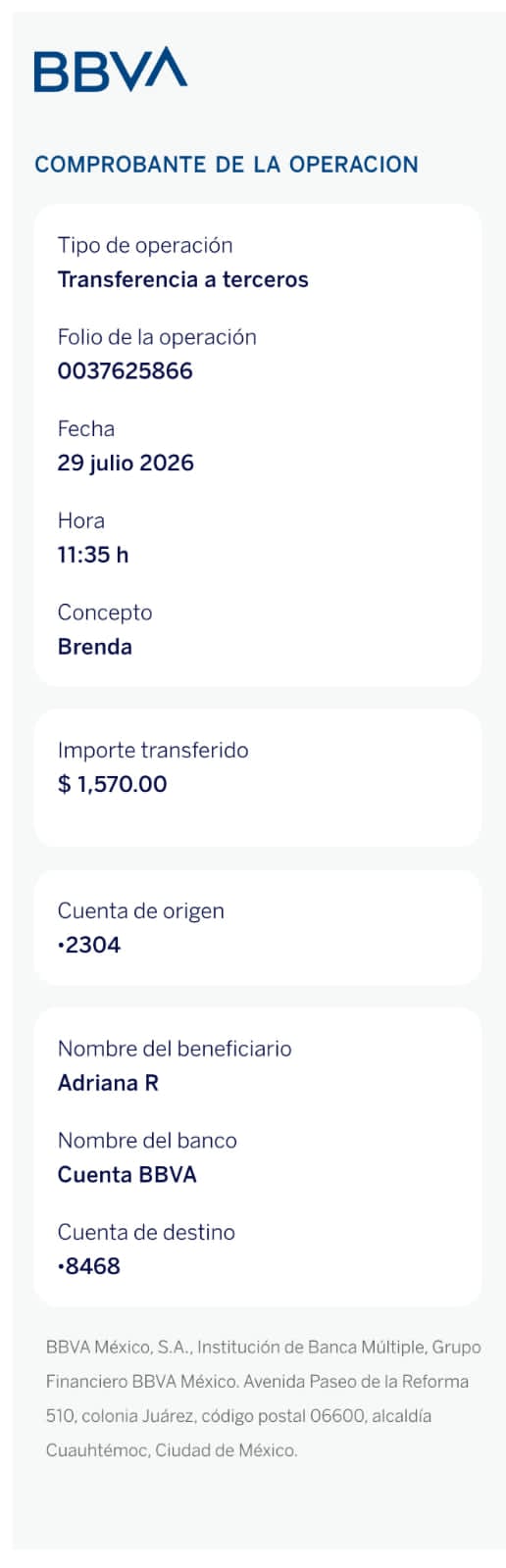 Varias transferencia