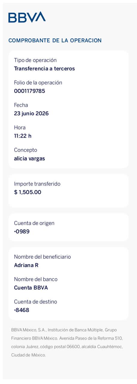 Transerencias varios