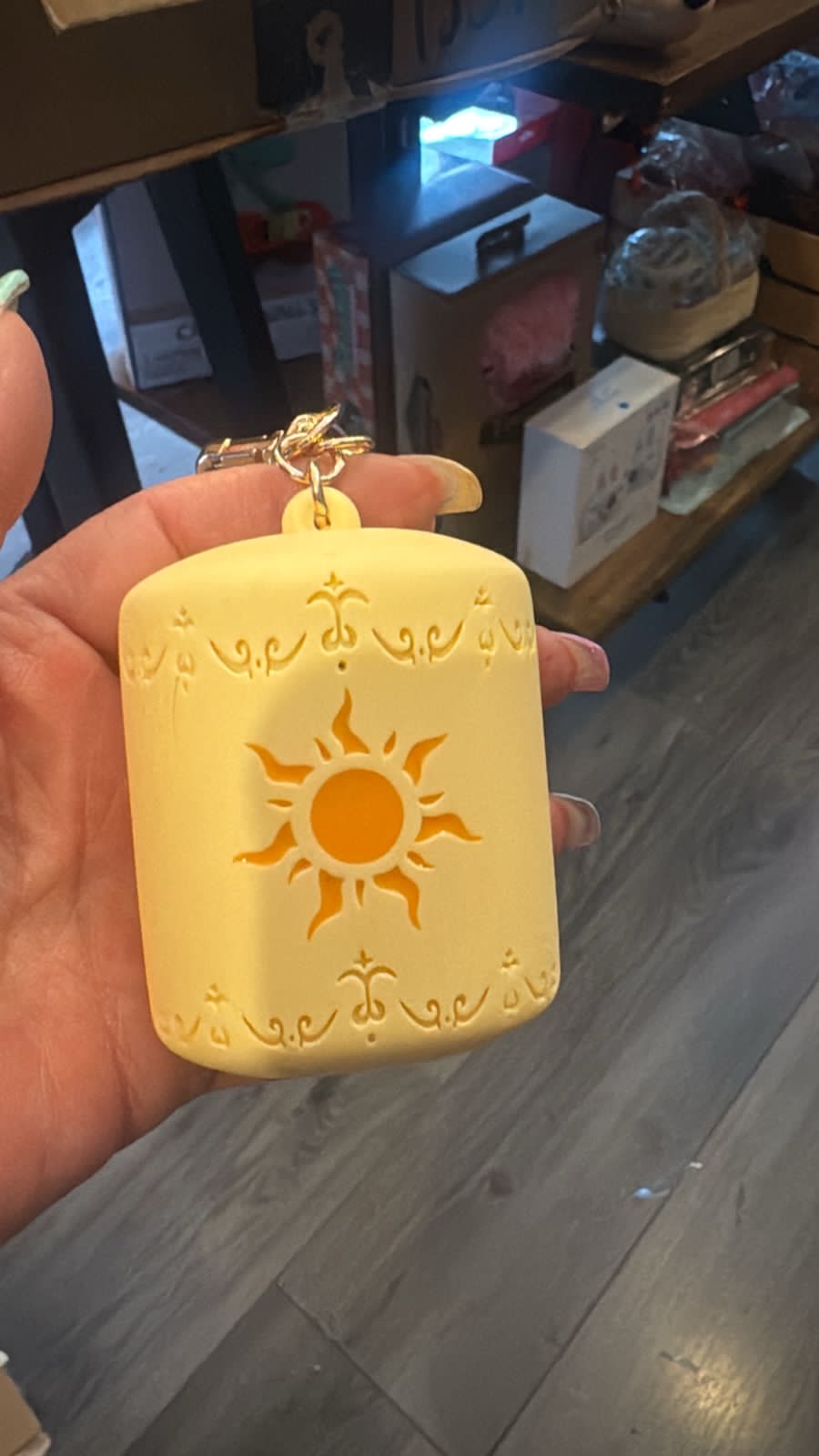 Porta velas Aurora y Porta gel Rapunzel